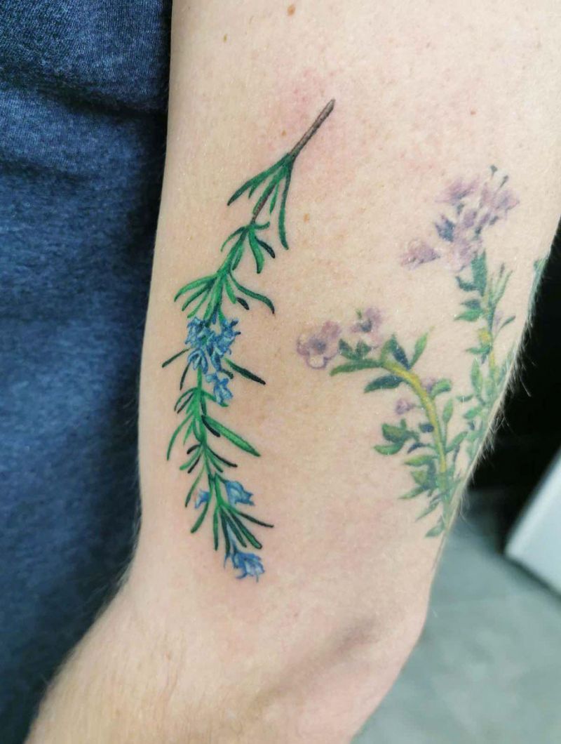 30 Gorgeous Rosemary Tattoos You Can Copy