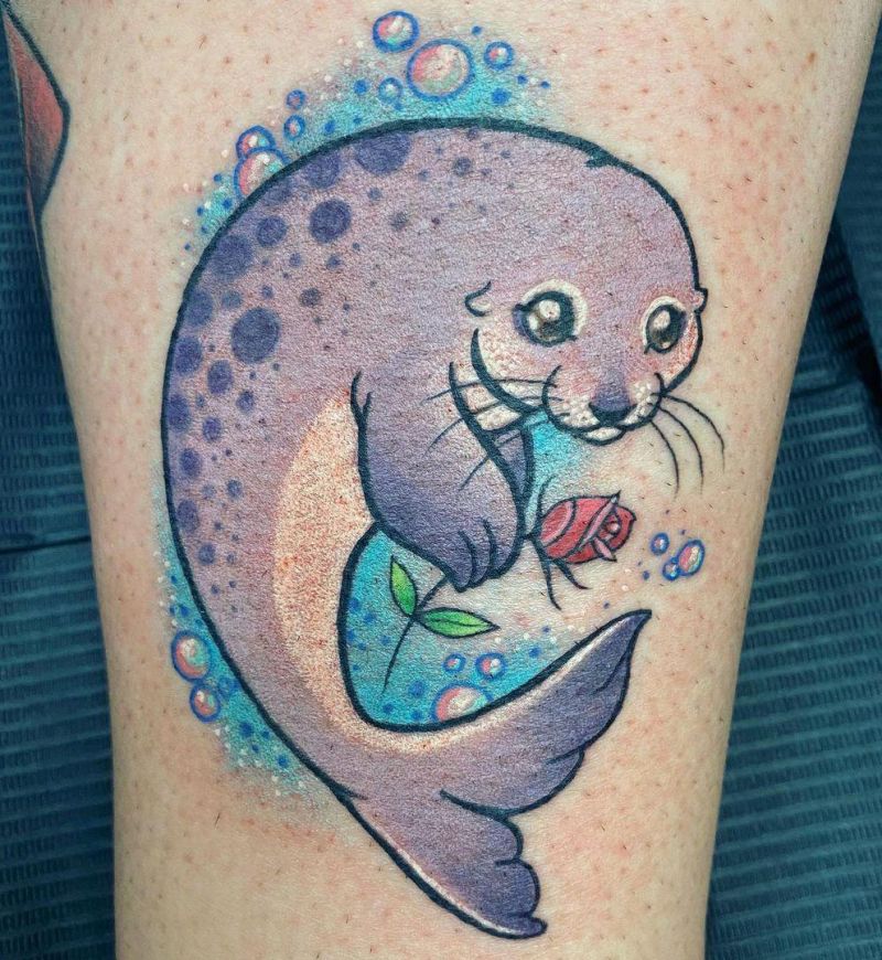 30 Pretty Seal Tattoos You Need to Copy