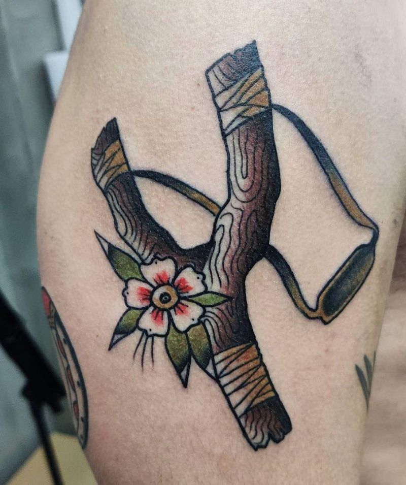 30 Perfect Slingshot Tattoos You Can Copy