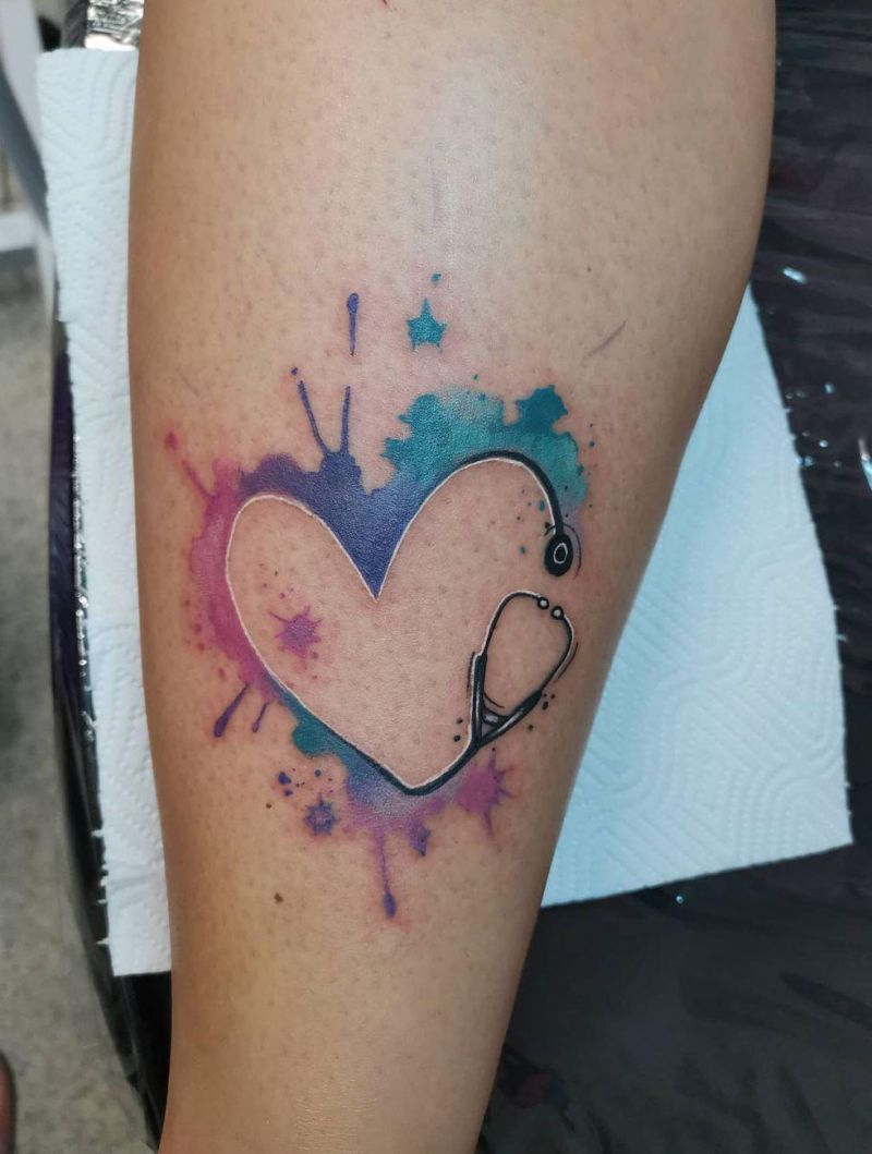 30 Pretty Stethoscope Tattoos You Can Copy