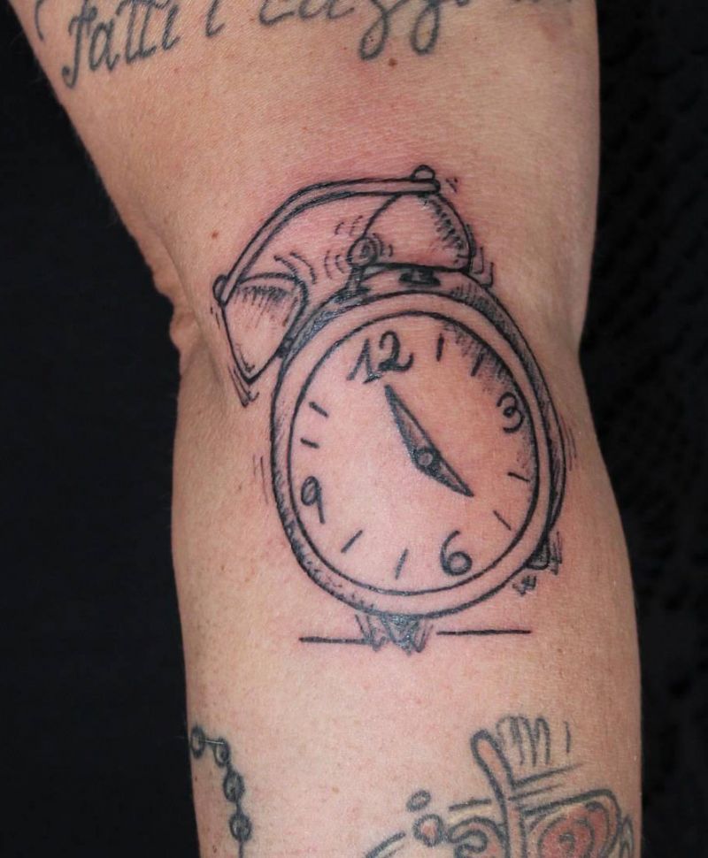 21 Perfect Alarm Clock Tattoos to Inspire You