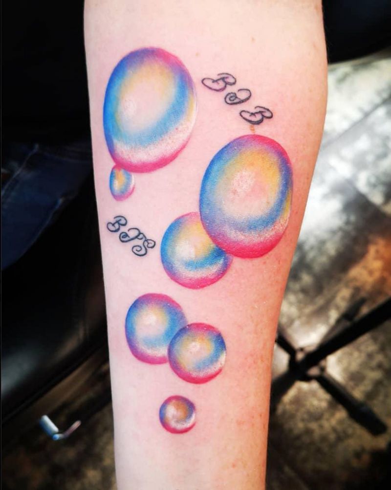 30 Pretty Bubble Tattoos You Will Love