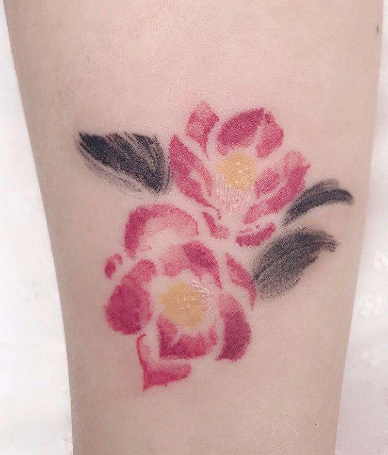 30 Pretty Camellia Tattoos You Must Love