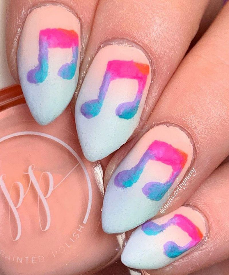 30 Gorgeous Music Nail Art Designs You Must Love