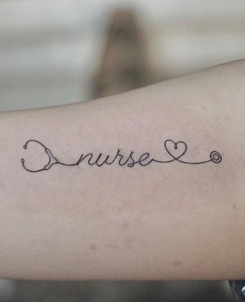 30 Pretty Stethoscope Tattoos You Can Copy