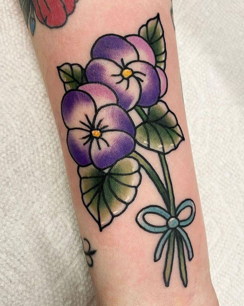 30 Pretty Violet Tattoos You Need to Copy