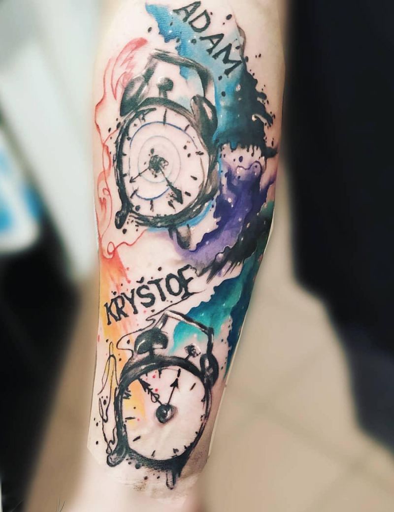 21 Perfect Alarm Clock Tattoos to Inspire You