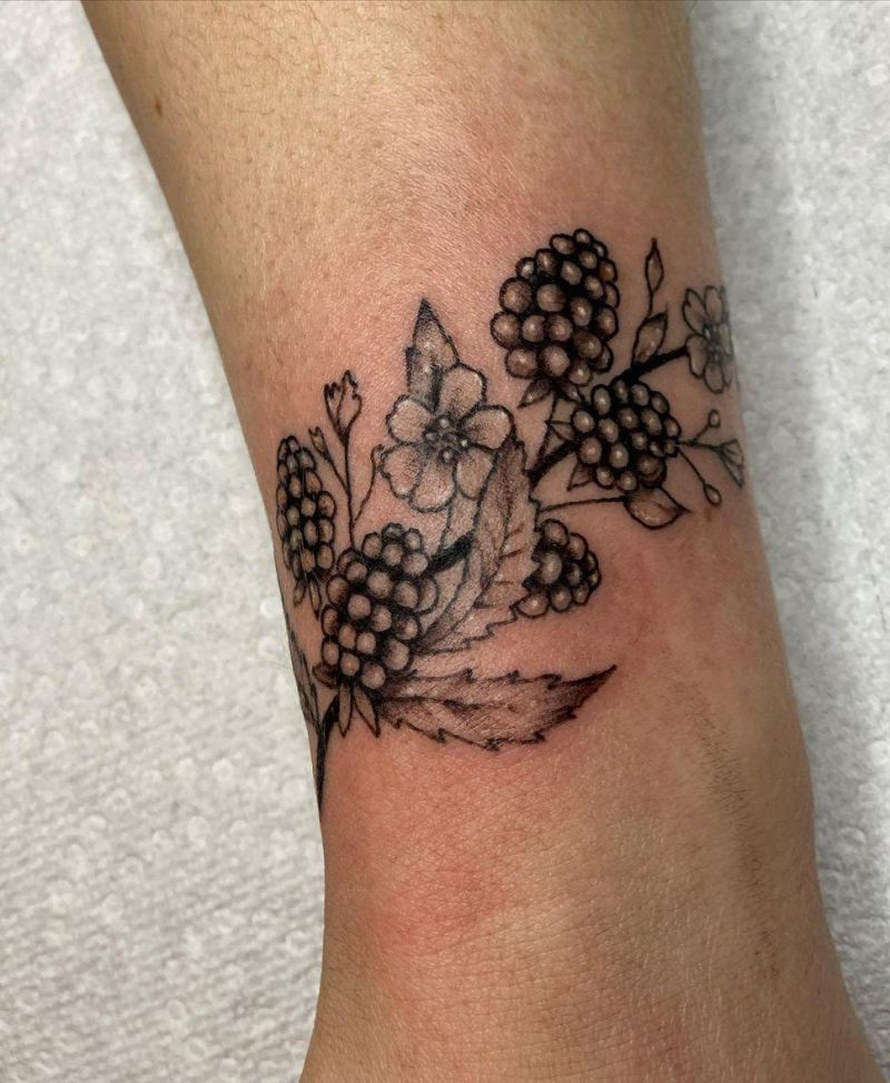 30 Pretty Blackberry Tattoos You Will Like