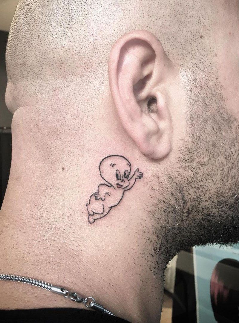 30 Cute Casper Tattoos You Must Love