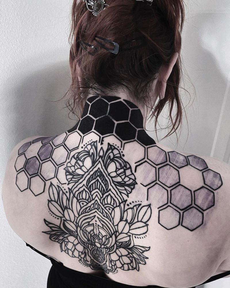 30 Great Hexagon Tattoos to Inspire You Style VP Page 2