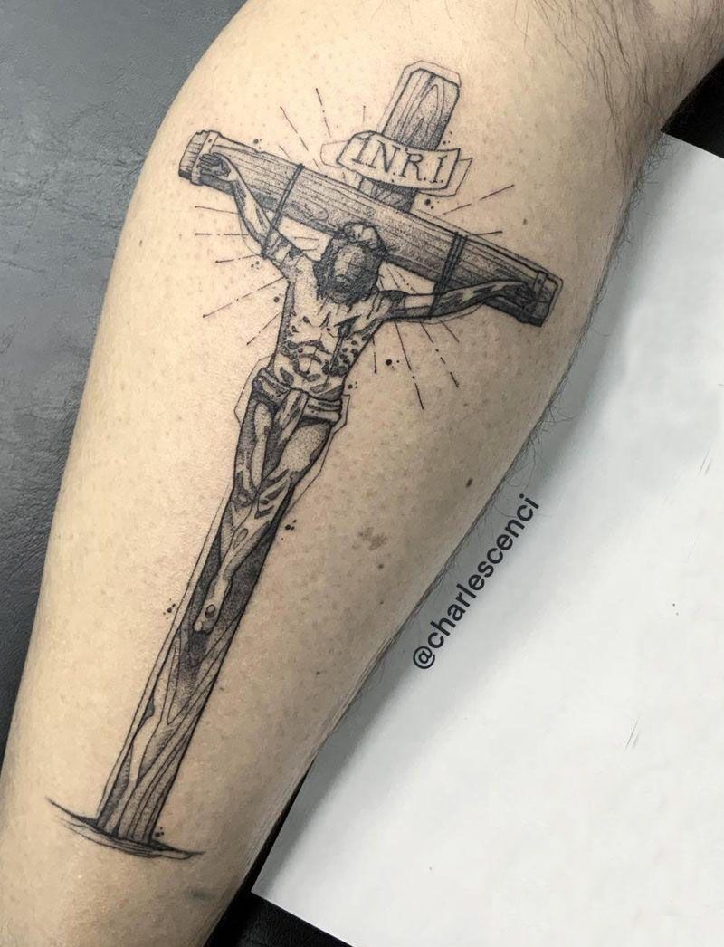 30 Perfect Jesus Cross Tattoos You Must Try