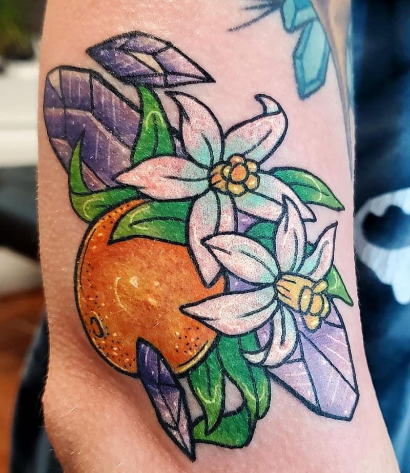 30 Pretty Orange Blossom Tattoos You Can Copy