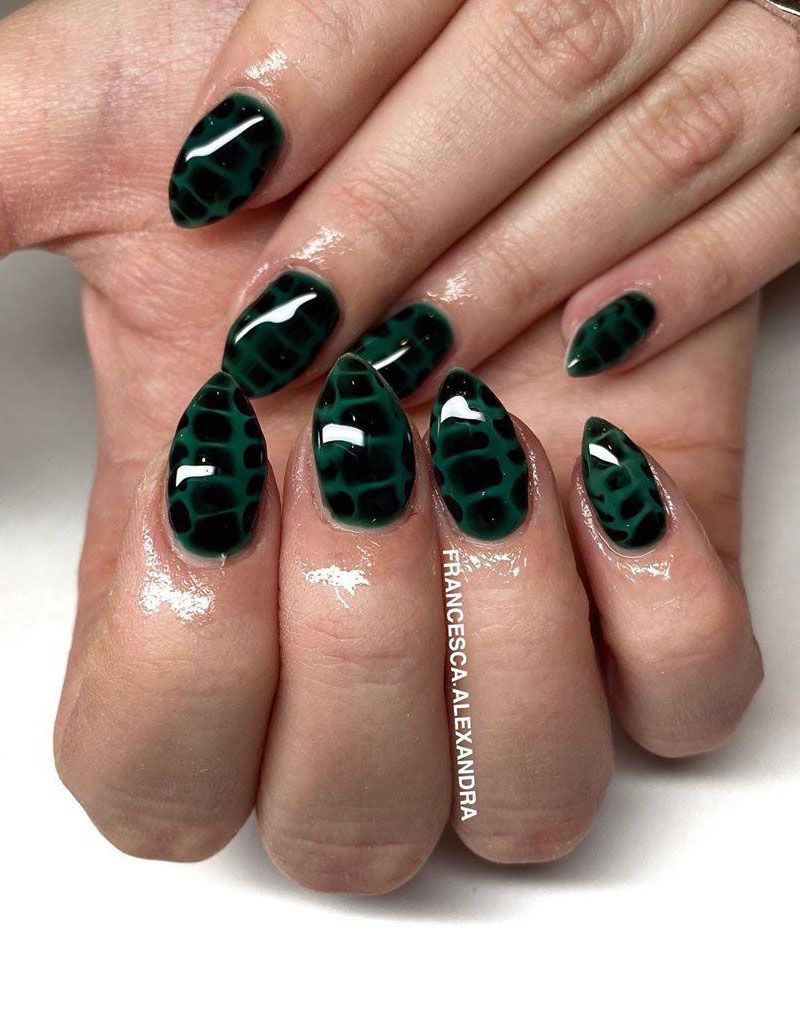 30 Pretty Snake Skin Nails You Will Love