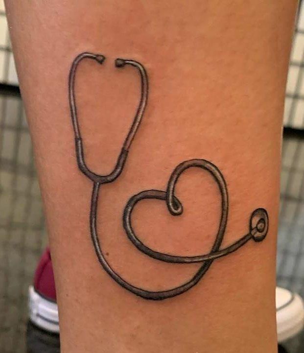 30 Pretty Stethoscope Tattoos You Can Copy