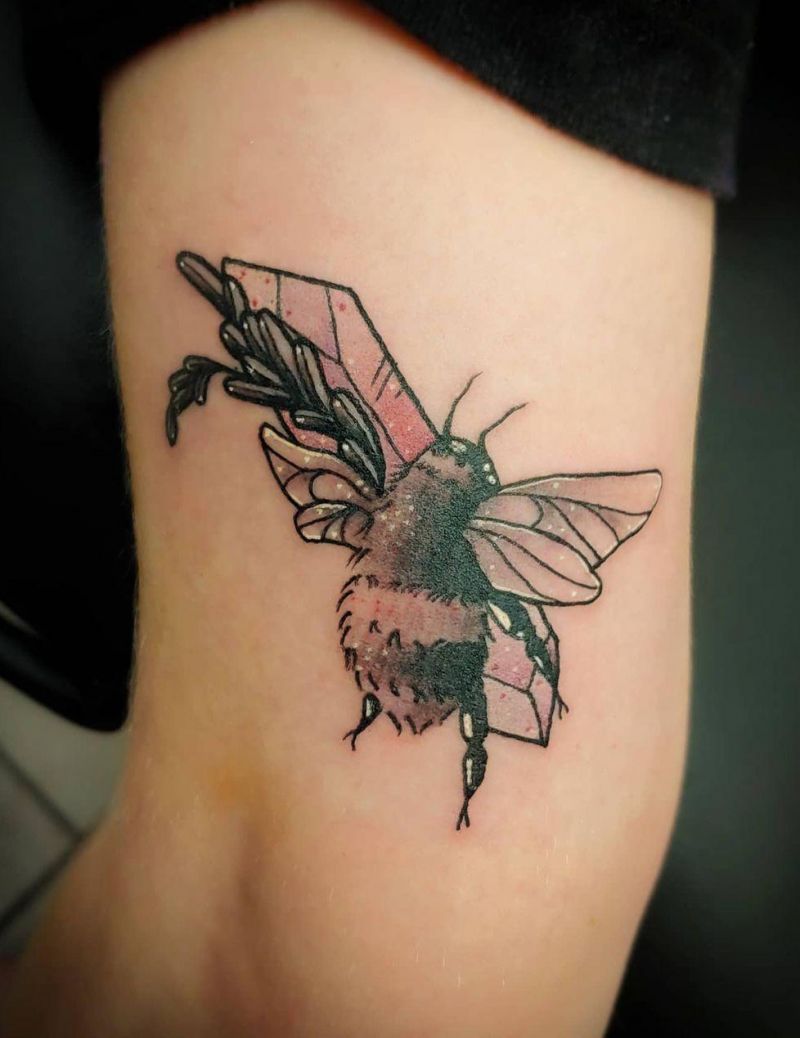 30 Pretty Bumble Bee Tattoos You Can Copy