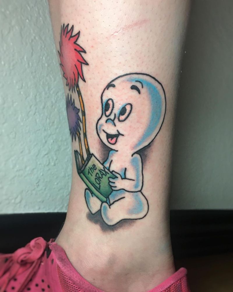 30 Cute Casper Tattoos You Must Love