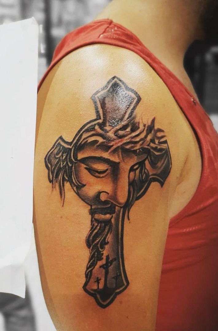 30 Perfect Jesus Cross Tattoos You Must Try