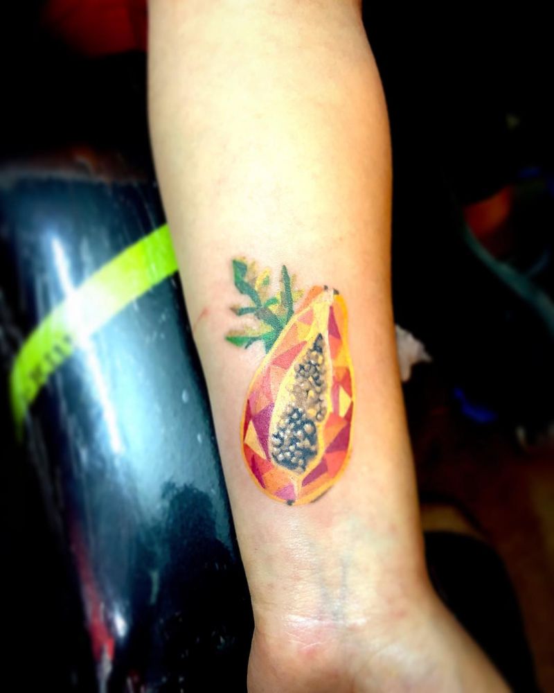 30 Perfect Papaya Tattoos to Inspire You