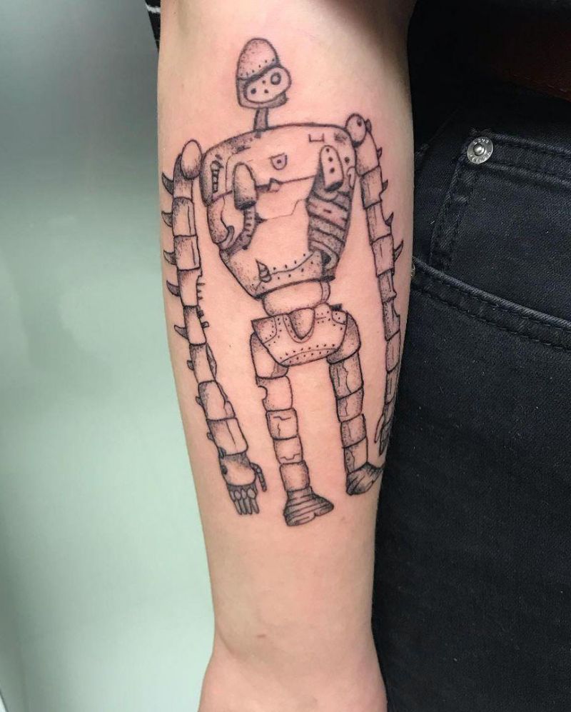 30 Pretty Robot Tattoos You Will Love