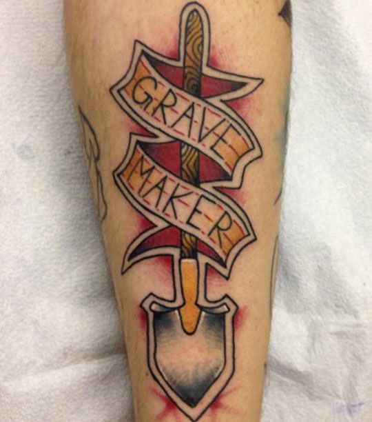 30 Perfect Shovel Tattoos You Must Love