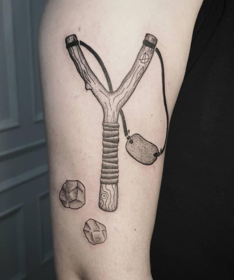 30 Perfect Slingshot Tattoos You Can Copy