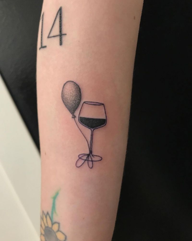 30 Pretty Wine Tattoos You Can Copy