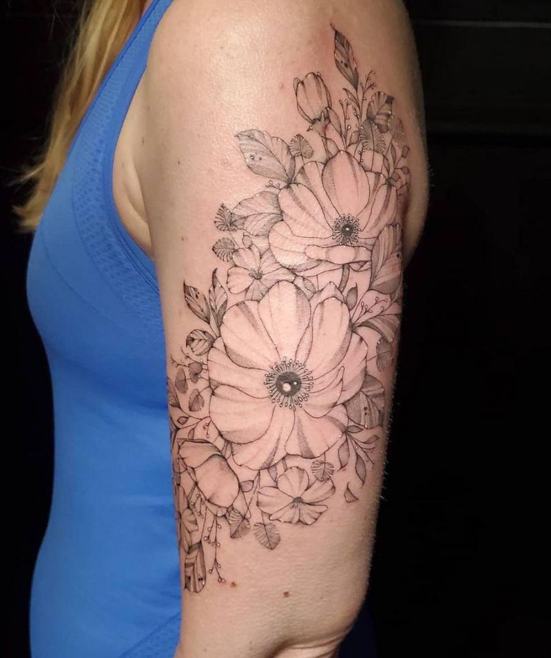 30 Pretty Anemone Tattoos You Must Try