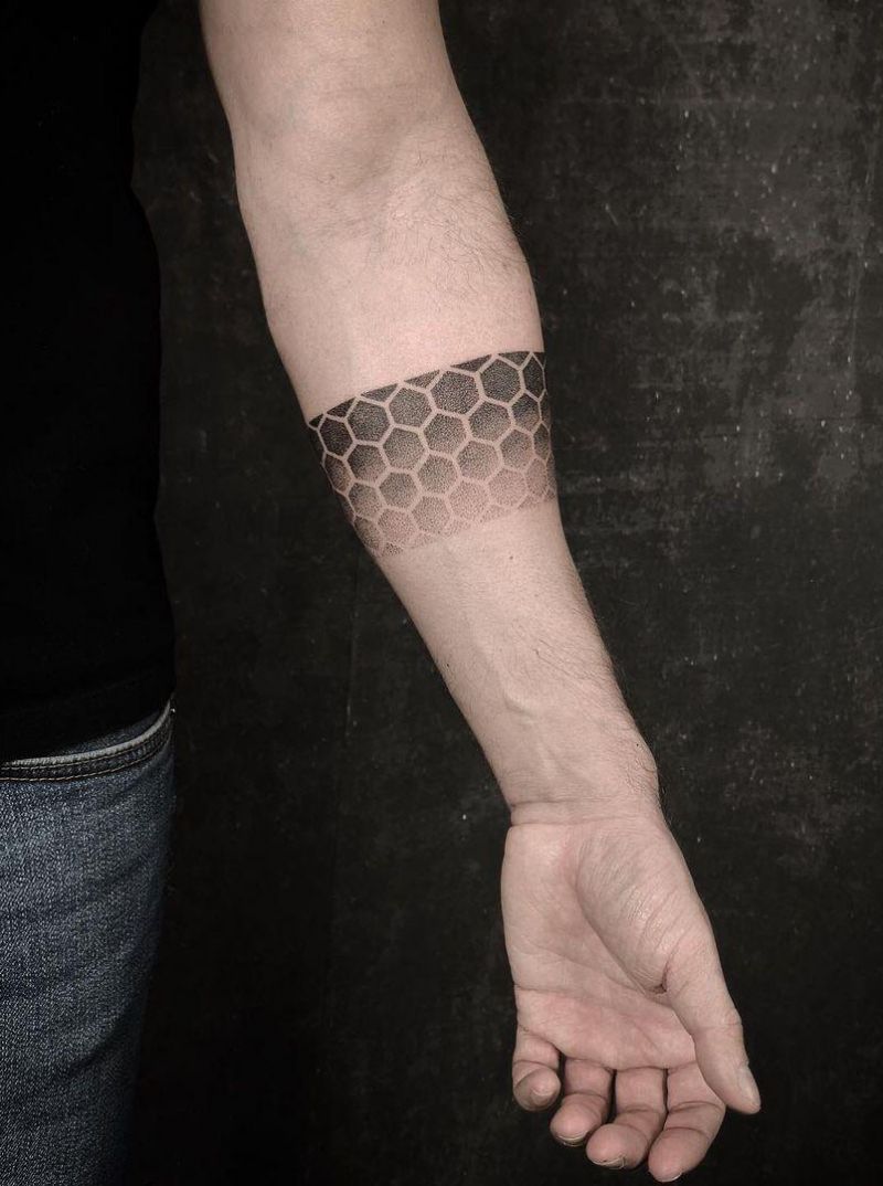 30 Great Hexagon Tattoos to Inspire You