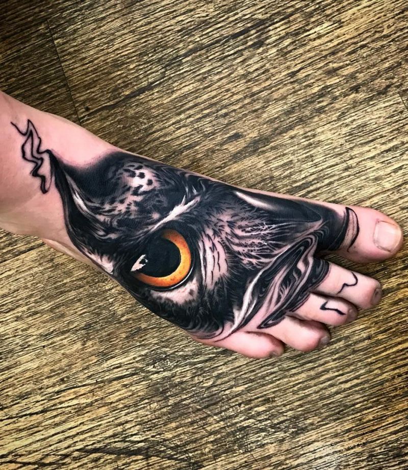 30 Pretty Owl Eye Tattoos You Can Copy