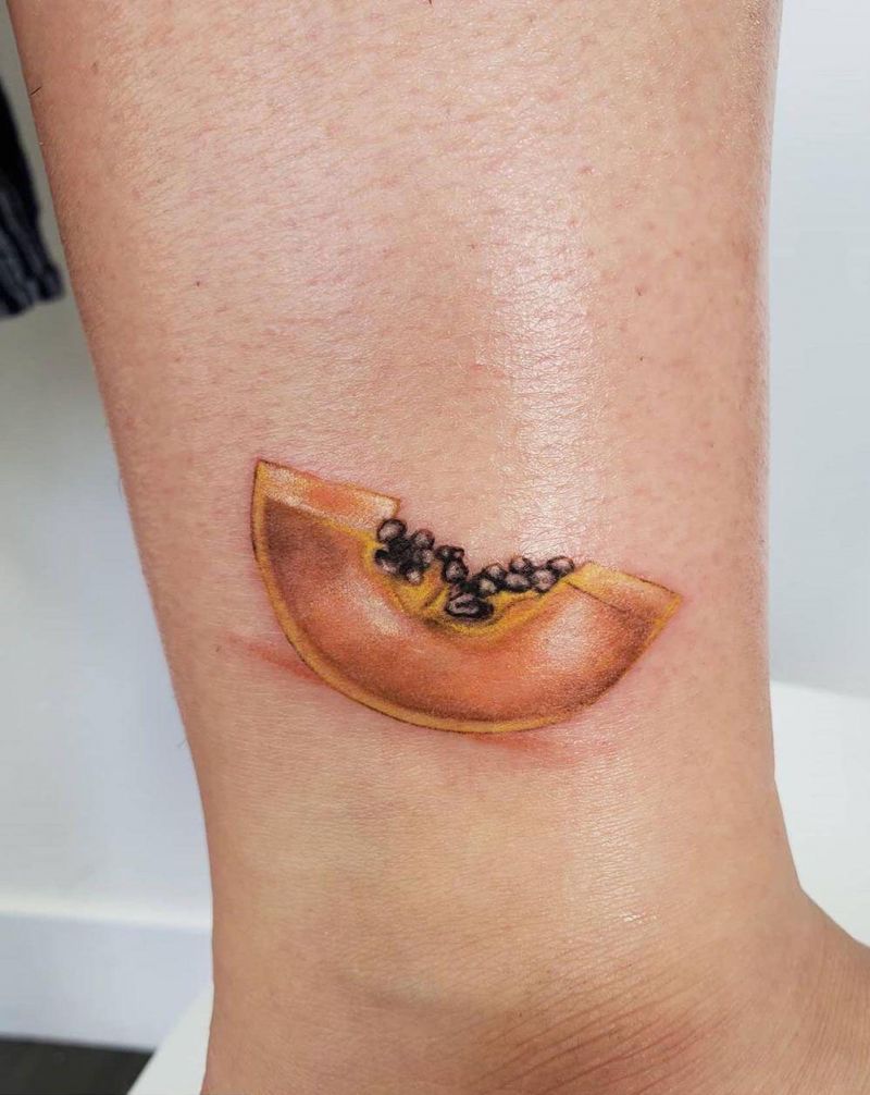 30 Perfect Papaya Tattoos to Inspire You