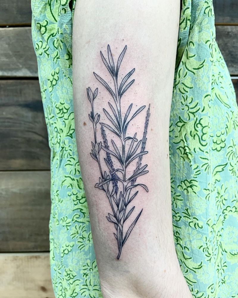 30 Gorgeous Rosemary Tattoos You Can Copy
