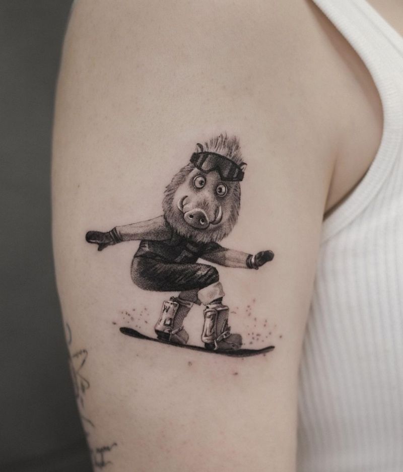 30 Pretty Skiing Tattoos You Must Try