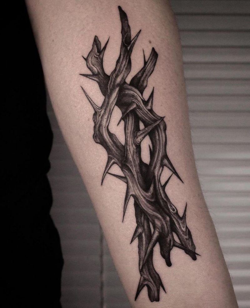 30 Pretty Thorn Tattoos You Need to Copy