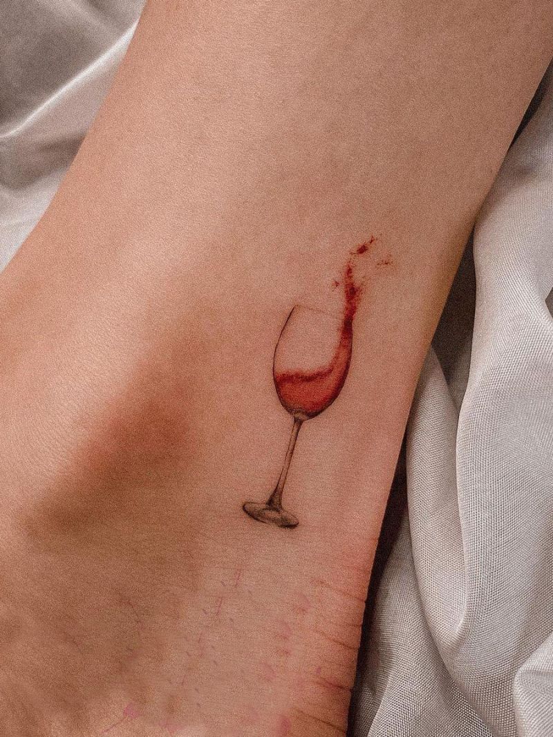 30 Pretty Wine Tattoos You Can Copy