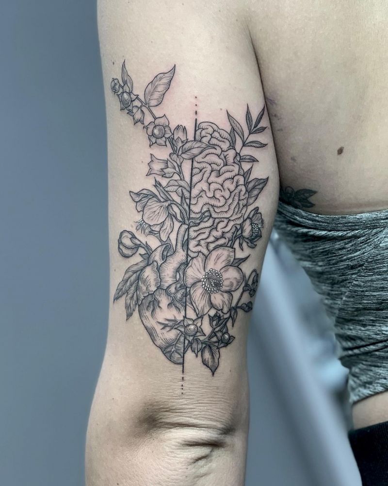 30 Pretty Anatomy Tattoos to Inspire You