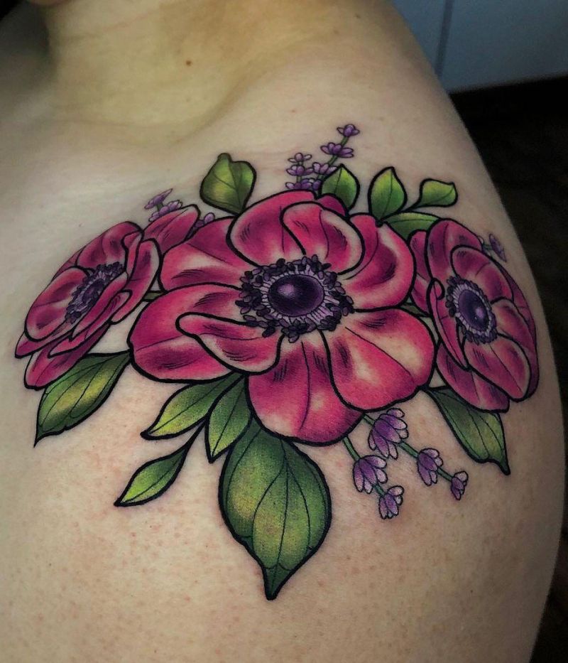 30 Pretty Anemone Tattoos You Must Try