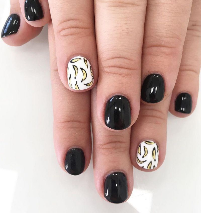 30 Stylish Banana Nail Art Designs You Can Copy