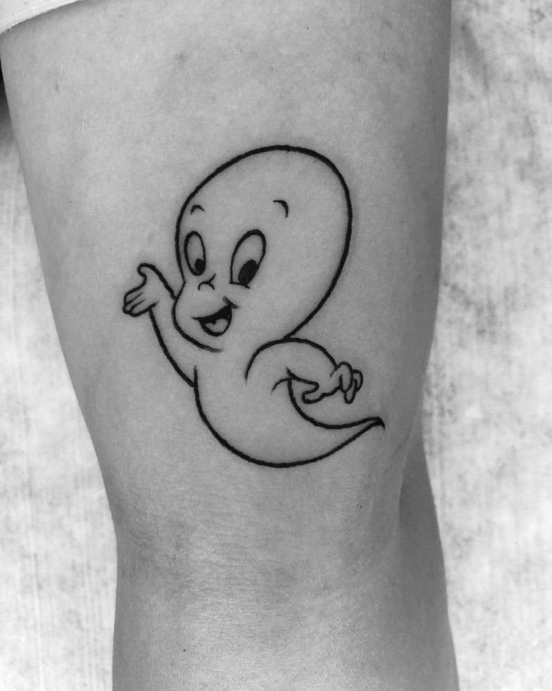 30 Cute Casper Tattoos You Must Love