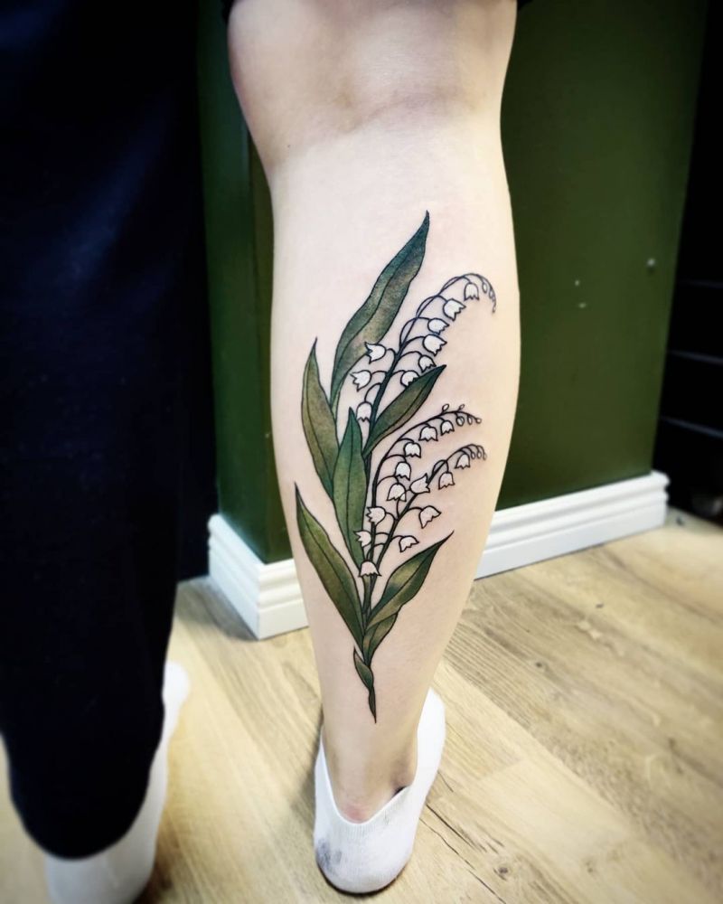 30 Pretty Lily of the Valley Tattoos to Inspire You