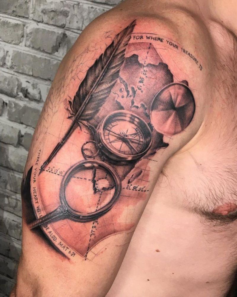 30 Perfect Magnifying Glass Tattoos Make You Attractive