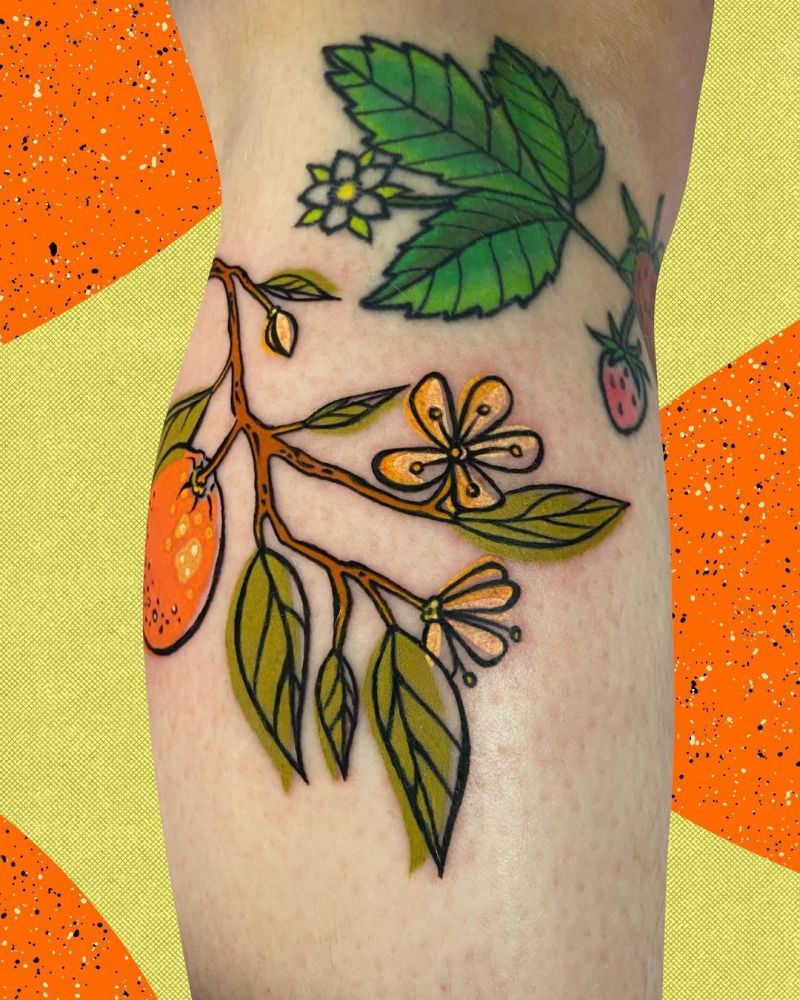 30 Pretty Orange Blossom Tattoos You Can Copy