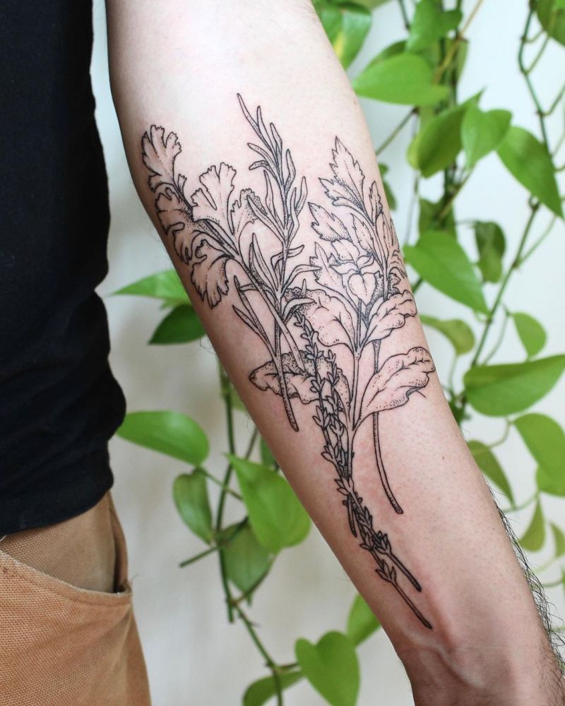 30 Gorgeous Rosemary Tattoos You Can Copy