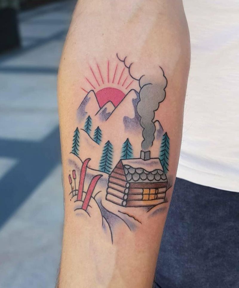 30 Pretty Skiing Tattoos You Must Try