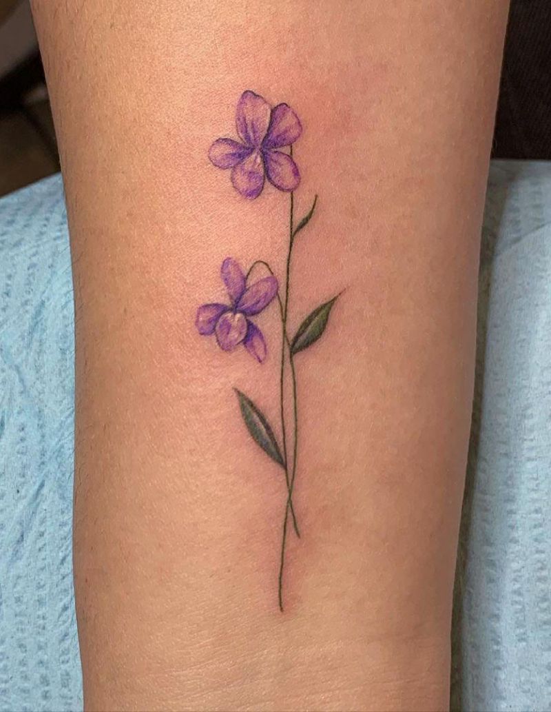 30 Pretty Violet Tattoos You Need to Copy