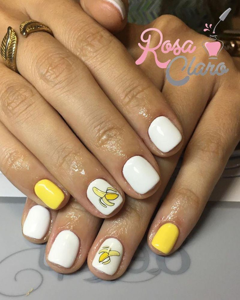 30 Stylish Banana Nail Art Designs You Can Copy