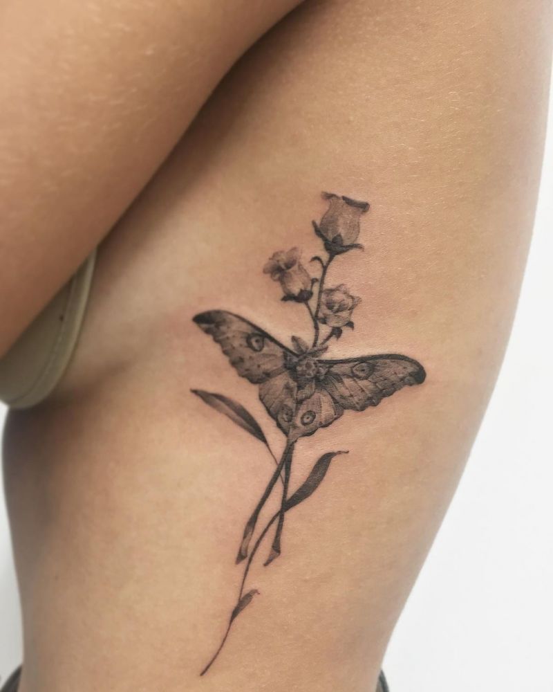 30 Great Bellflower Tattoos to Inspire You