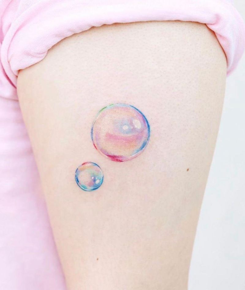 30 Pretty Bubble Tattoos You Will Love