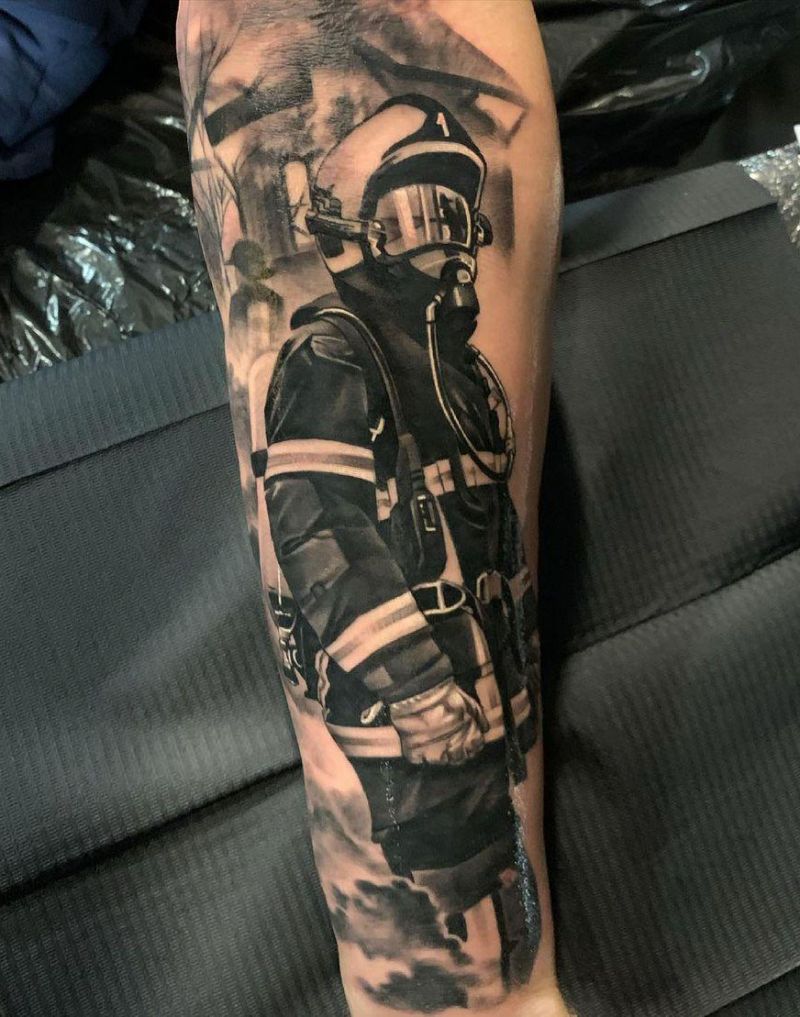 30 Pretty Firefighter Tattoos You Must Love