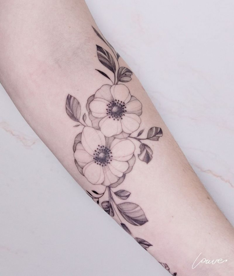 30 Pretty Anemone Tattoos You Must Try