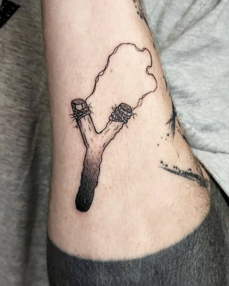 30 Perfect Slingshot Tattoos You Can Copy